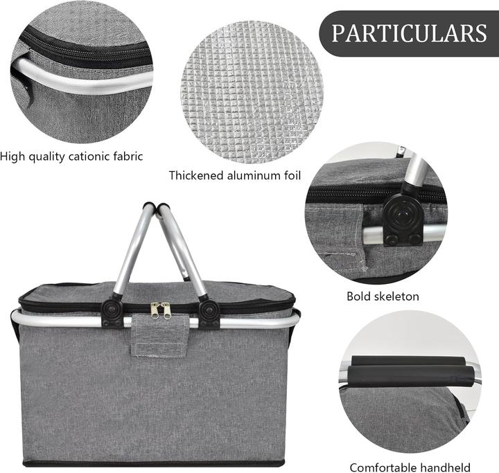 Produktbild Kysun Isolierter Picknickkorb, faltbar