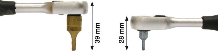 Image du produit HAZET Cliquet réversible pour embouts-tournevis (bits) 2264-1 ∙ Hexagone creux 8 mm (5/16 pouce) (5/16")