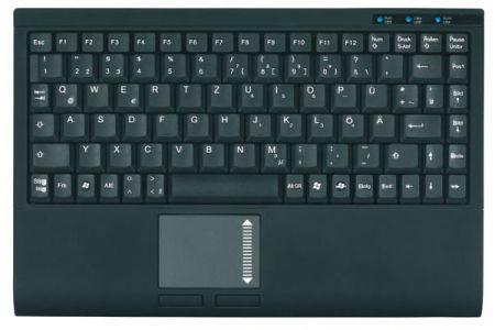 Immagine prodotto KeySonic TAS ACK-540U+ con cavo (DE) MINI Touchpad SoftSkin bw (DE, Cablato)