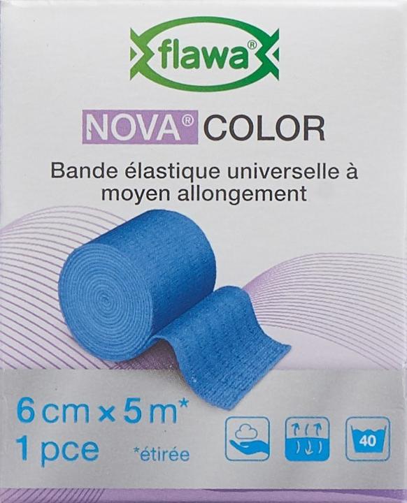 Actual product image Flawa Ideal bandage 6cmx5m blue