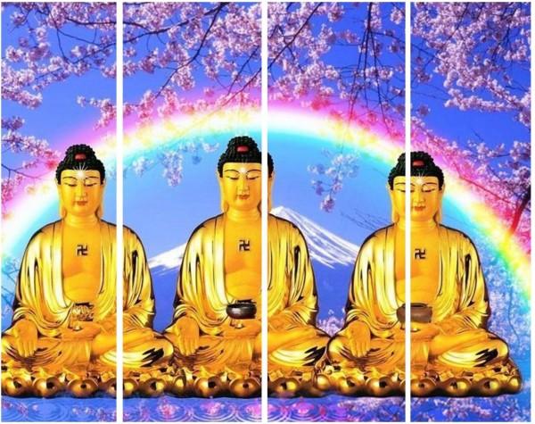 Actual product image Mona Lisa Touch Diamond Painting Set DF003 4 pictures - Buddha XXL
