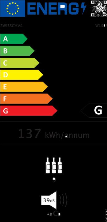 Label énergétique Swisscave WL120F