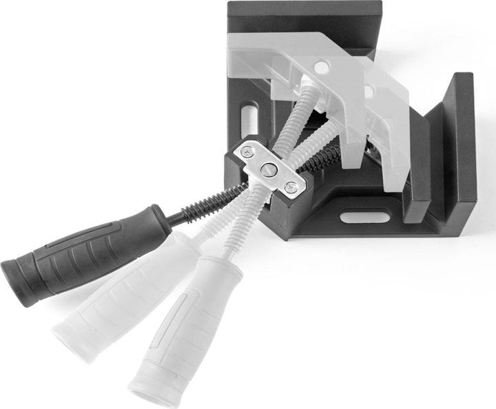 Produktbild Stahlwerk Winkelklemme WK 95 ST Winkelspanner Alu für Metall, Holz, Kunststoff (68 mm)