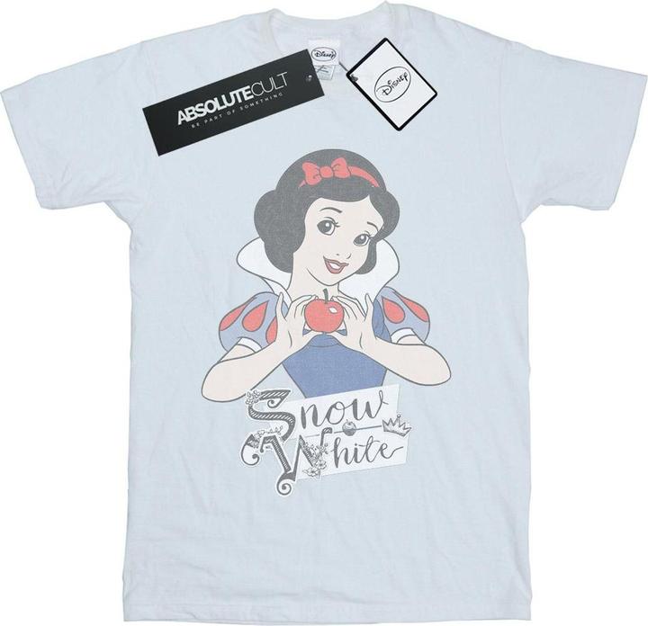 Actual product image Disney Princess Womens/Ladies Snow White Apple Cotton Boyfriend T-Shirt (XL)