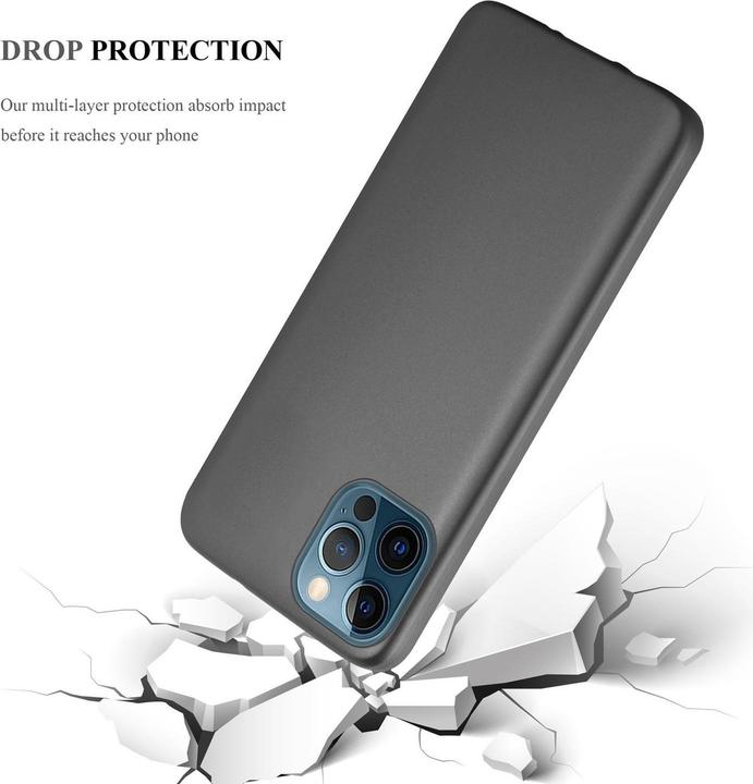 Image du produit Cadorabo Couverture métallique mate TPU (Apple iPhone 12, Realme 12 Pro+)