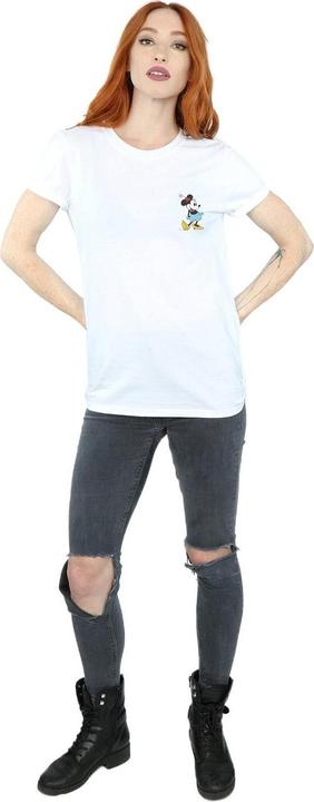 Actual product image Disney Womens/Ladies Minnie Mouse Kick Chest Cotton Boyfriend T-Shirt (L)