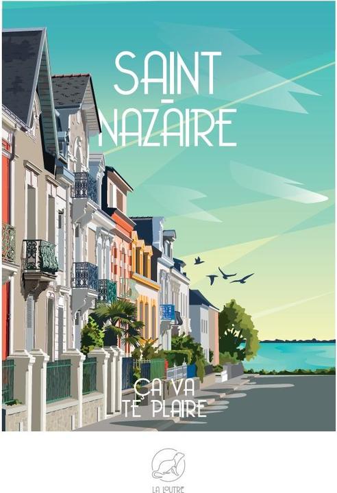 Actual product image La Loutre Puzzle 1000 pieces SAINT-NAZAIRE ça va te plaire (1000 pieces)