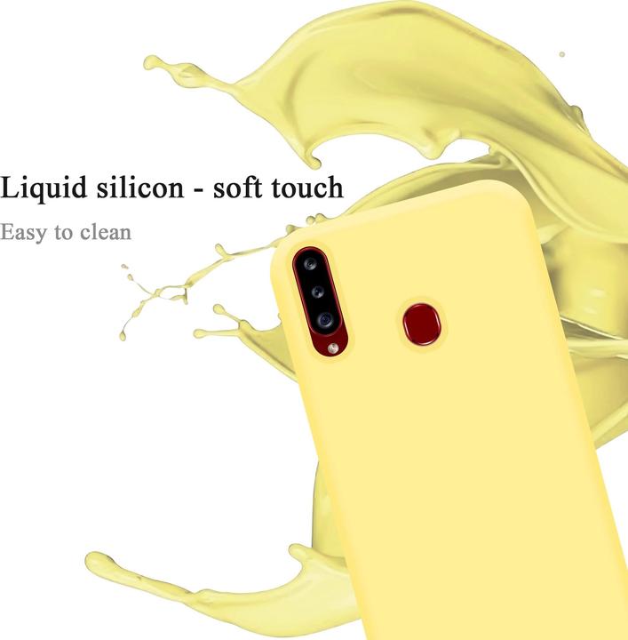 Actual product image Cadorabo TPU Liquid Silicone Case Cover (Samsung Galaxy A20s)