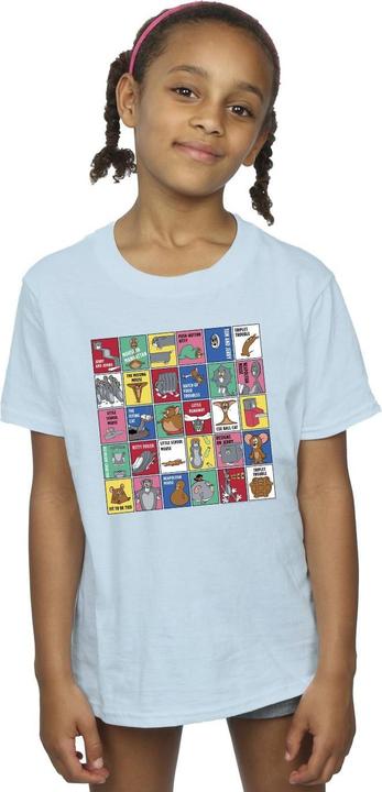 Actual product image Tom & Jerry Girls Grid Squares Cotton T-Shirt (128)