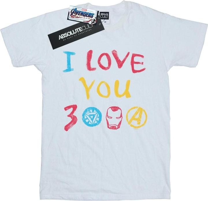 Actual product image Mens Avengers Endgame I Love You 3000 Crayons T-Shirt (5XL)