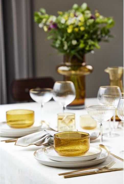 Actual product image Lyngby 65 cl - Glass - Clear/goulded edge (6.50 dl, 4 x, Gin glasses)