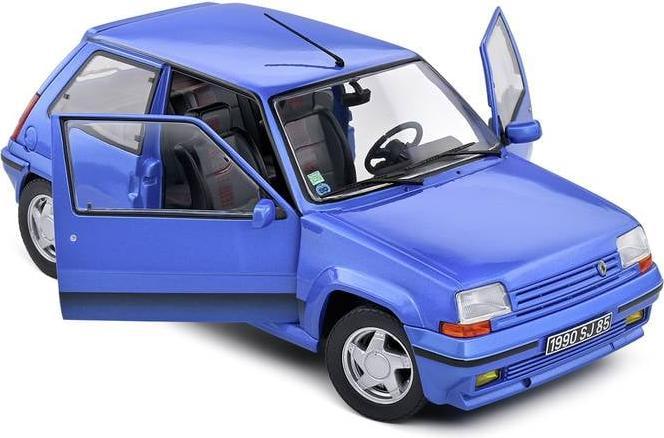 Actual product image Solido 1:18 Renault 5 GT Turbo MK2 blue