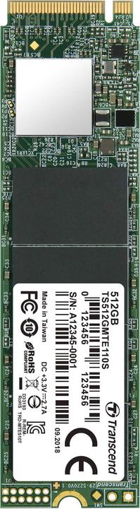 Produktbild Transcend 110S (512 GB, M.2 2280)