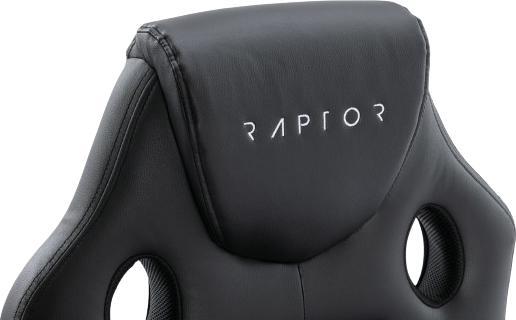 Actual product image Raptor Gaming Chair GS-40 PU + fabric /black
