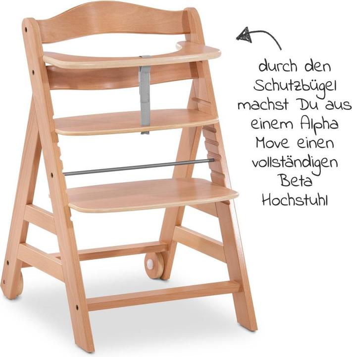 Produktbild Hauck Hochstuhl-Zubehör Schutzbügel aus Holz für Alpha Plus Move Hochstuhl