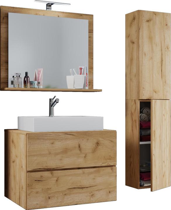 Actual product image VCM 4-piece wash place washbasin Lendas drawer