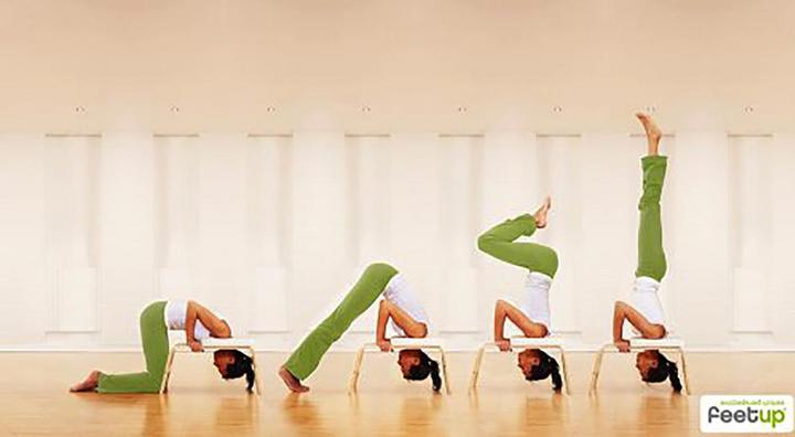 Actual product image Yogistar Feetup headstand stool