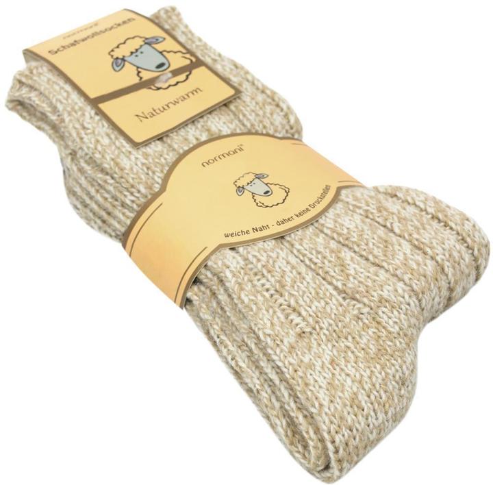 Normani 2 Paar Norwegersocken aus Schafwolle