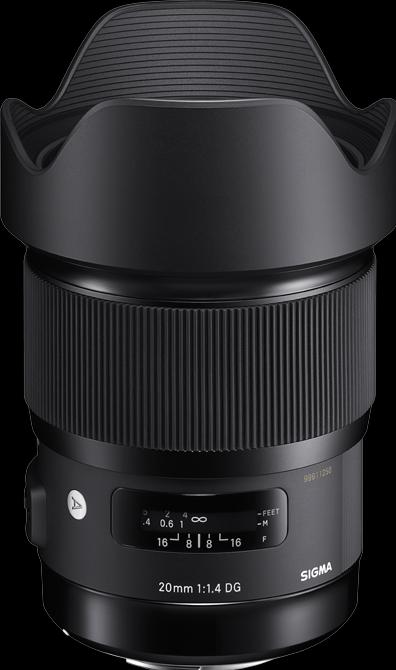 Immagine prodotto Sigma 20mm, f/1,4 DG HSM ART, Sony E (Sony E, Full-frame, APS-C / DX)