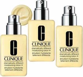 Actual product image Clinique Dramatically Different Lotion Moisturizing Day And Night Lotion For Face - 3 Pieces, 125 Ml