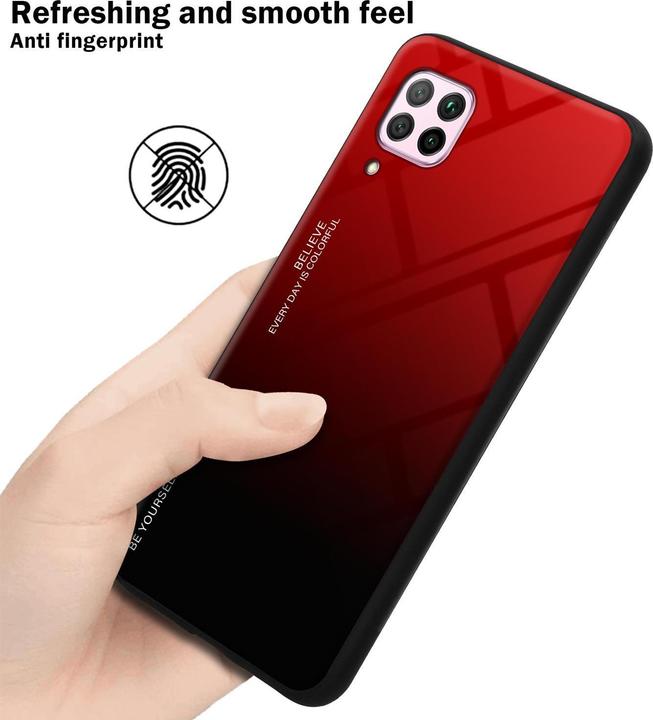 Actual product image Cadorabo TPU 2 colors glass cover (Huawei Nova 7i, Huawei P40 Lite)