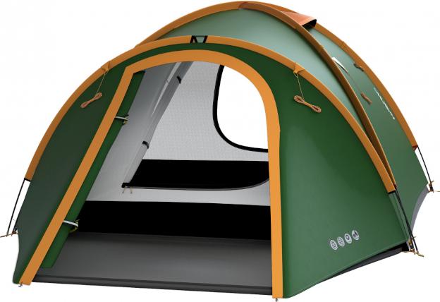 Actual product image Husky Bizon 3 Classic Klassieke Tent - Groen - 3 Persoons (Tunnel tent, 5.24 kg, 3 persons)