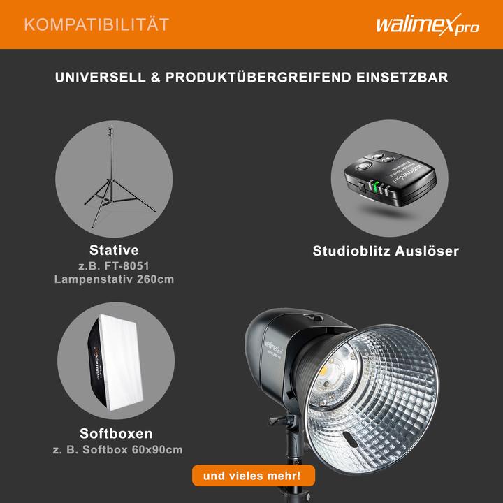 Actual product image Walimex pro Newcomer 100 Studio Flash II (100 W, Flash head)