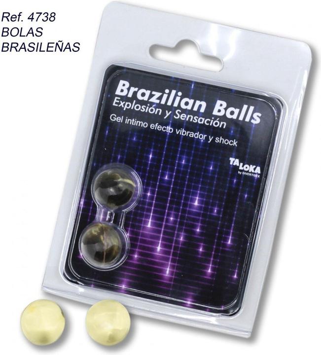 Immagine prodotto Taloka 2 Palline Brasiliane Vibranti E Gel Eccitante Ad Effetto D'Urto