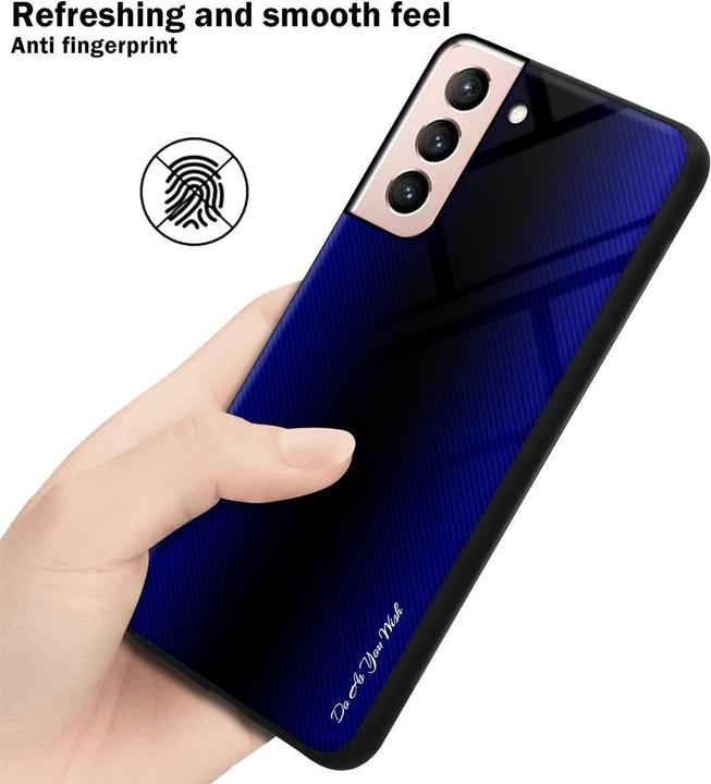 Produktbild Cadorabo TPU Gestreiftes Glas Cover (Samsung Galaxy S21 5G)