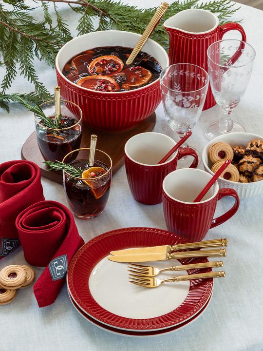 Actual product image Greengate Alice breakfast set red 12 pcs (12 Piece)