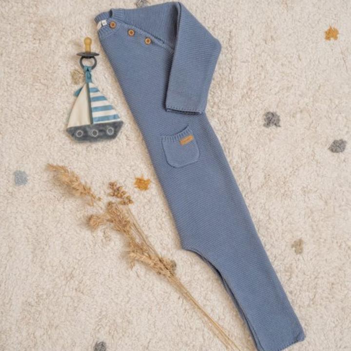 Produktbild Little Dutch Strampler gestrickt Blau (50)