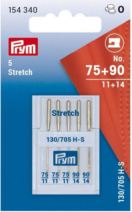Produktbild Prym Nähmaschinennadel Stretch Nr. 75 + 90, 5 Stück