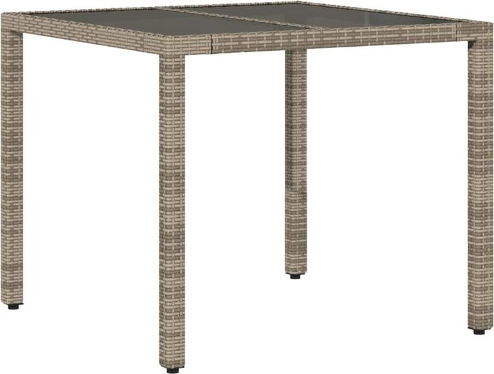 Image du produit VidaXL Gartentisch mit Glasplatte (90 cm)