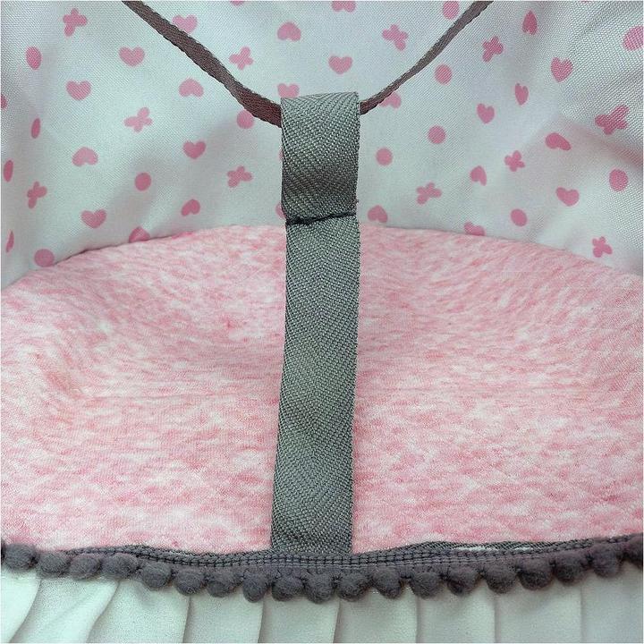 Immagine prodotto Reig Seggiolino per bambole ombrello rosa a pois bianchi