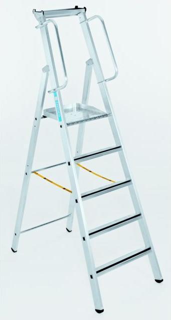 Immagine prodotto Zarges Scaletta in alluminio con grande piattaforma (Scala doppia, 215 cm)