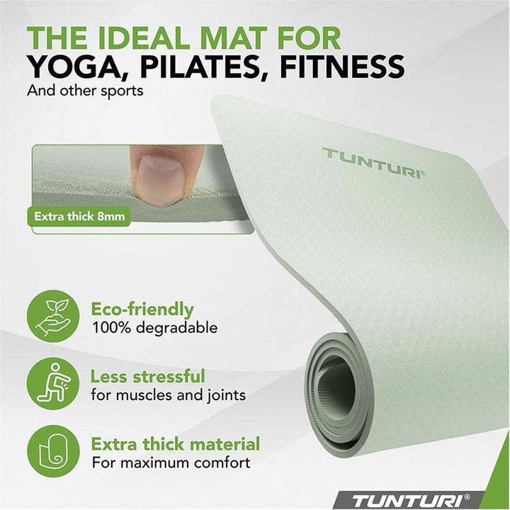 Immagine prodotto Tunturi TPE Yogamatte Rutschfest 8 mm (8 mm)