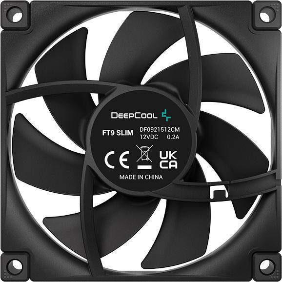 Actual product image Deepcool FT9 Slim 92x92x15 bk