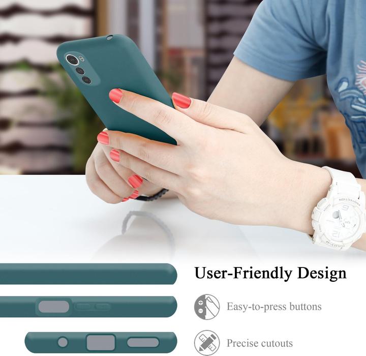 Productafbeelding Cadorabo TPU Liquid Silicone Hoesje Cover voor Motorola MOTO E32 4G / E32S (Motorola Moto E32s)