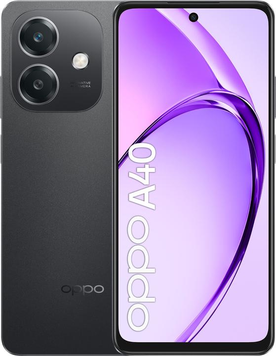 Produktbild OPPO A40 MEA+NFC 4/128GB Sparkie Black OEU (128 GB, Sparkie Black, 6.67", Dual SIM, 50 Mpx, 4G)