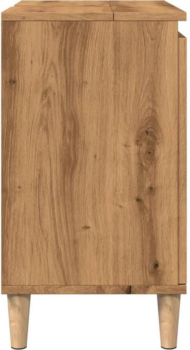 Actual product image VidaXL Waschbeckenunterschrank Unterschrank Badschrank Badmöbel Artisan-Eiche (58 x 33 x 60 cm)