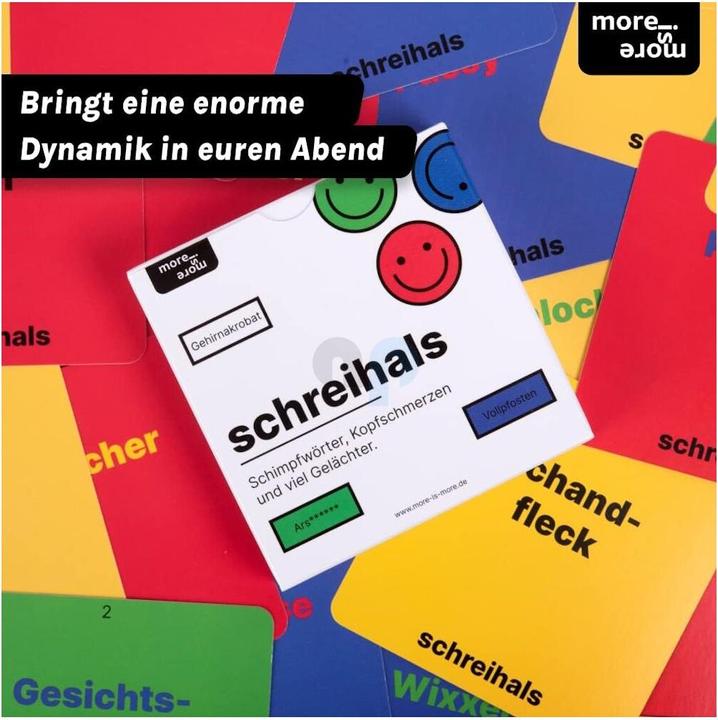Produktbild More is more schreihals - Schimpfwörter, Kopfschmerzen und viel Gelächter. (Deutsch)