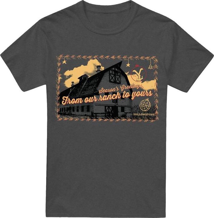 Immagine prodotto Yellowstone Seasons Greetings From The Maglietta Natale Adulto Unisex (M)