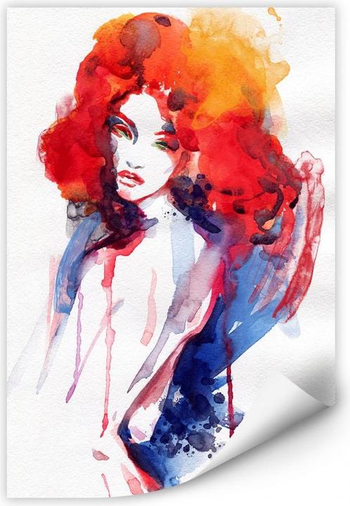 Immagine prodotto Trenddeko La donna con i capelli rosso fuoco (75 x 120 cm)