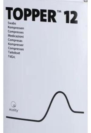 Image du produit Topper 12 NW Compresses 5x5cm non stériles 200 pces
