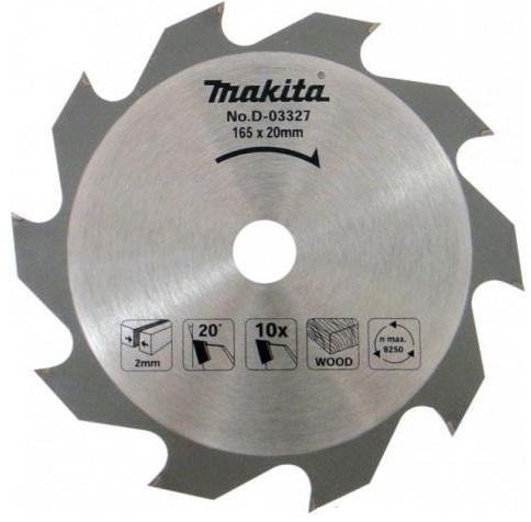 Makita Saw blade HM 165X20 mm 10 teeth