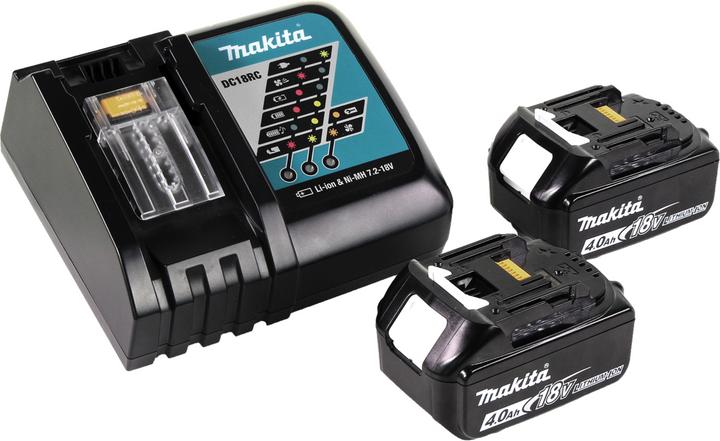 Produktbild Makita DUB 184 RM Akku Gebläse 18 V Brushless + 2x Akku 4,0 Ah + Ladegerät (Akkubetrieb, Laubbläser)