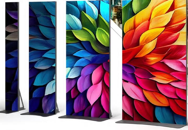 Immagine prodotto DSS Indoor LED Stele Portrait Eco, 85", schwarz