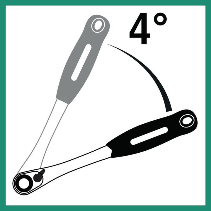 Actual product image HAZET HiPer fine-tooth reversible ratchet 916HP ∙ Square, solid 12.5 mm (1/2 inch) (1/2")