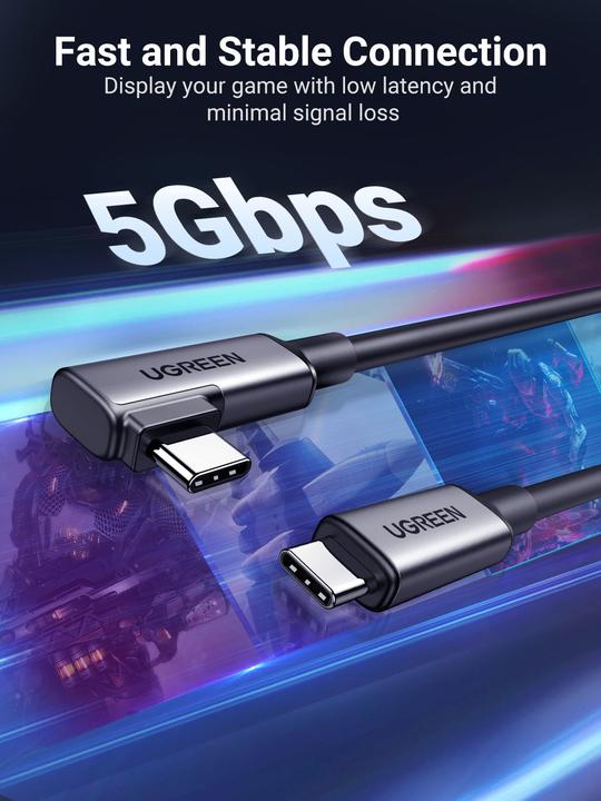 Productafbeelding Ugreen USB C – USB C (5 m, USB 3.2 Gen 1)