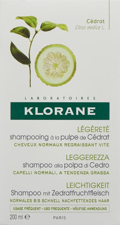 Actual product image Klorane Cedrat (200 ml, Liquid shampoo)